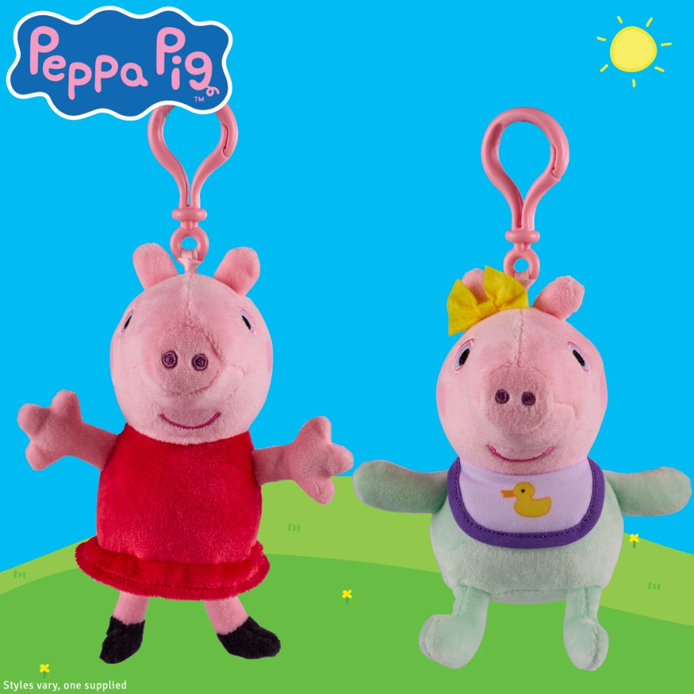 Peppa And Evie Pig Clip Ons Assortment