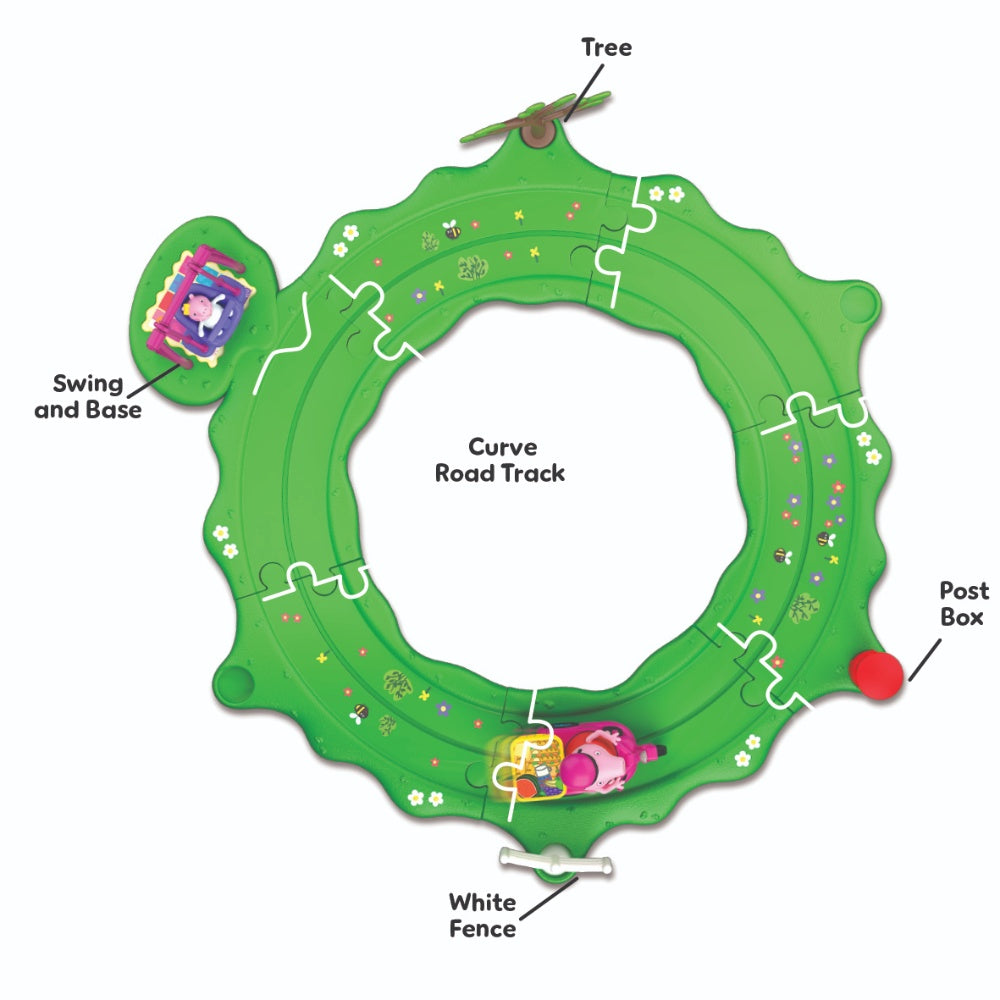 Peppa Pig Whizz-Around Peppa & Evie Fun In The Park Set