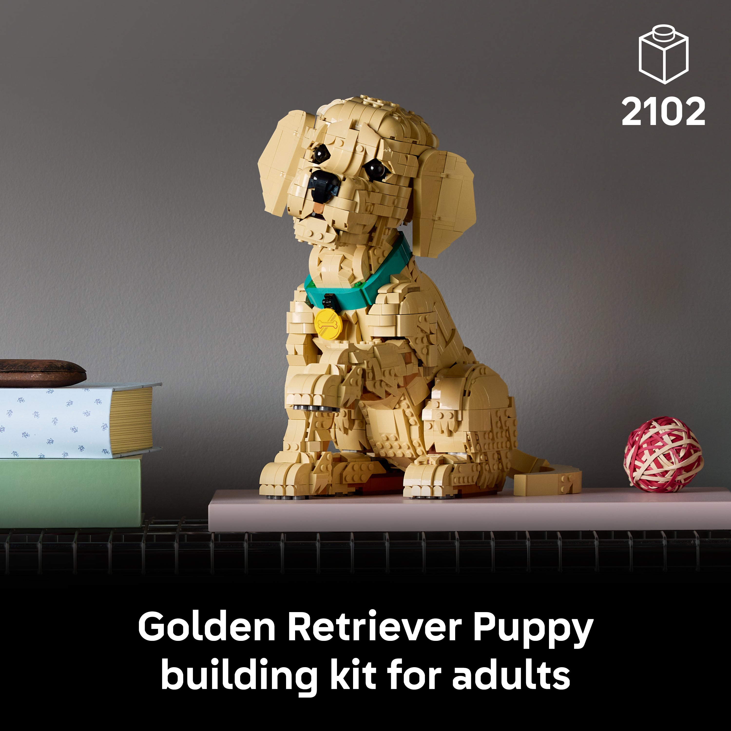 Lego Icons 11384 Golden Retriever Puppy Set For Adults