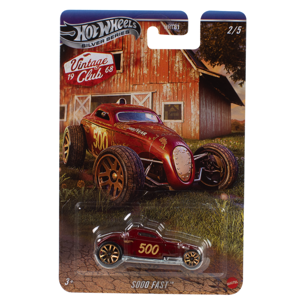 Hot Wheels 1:64 Scale Die-Cast Vintage Racing Club Car Assortment
