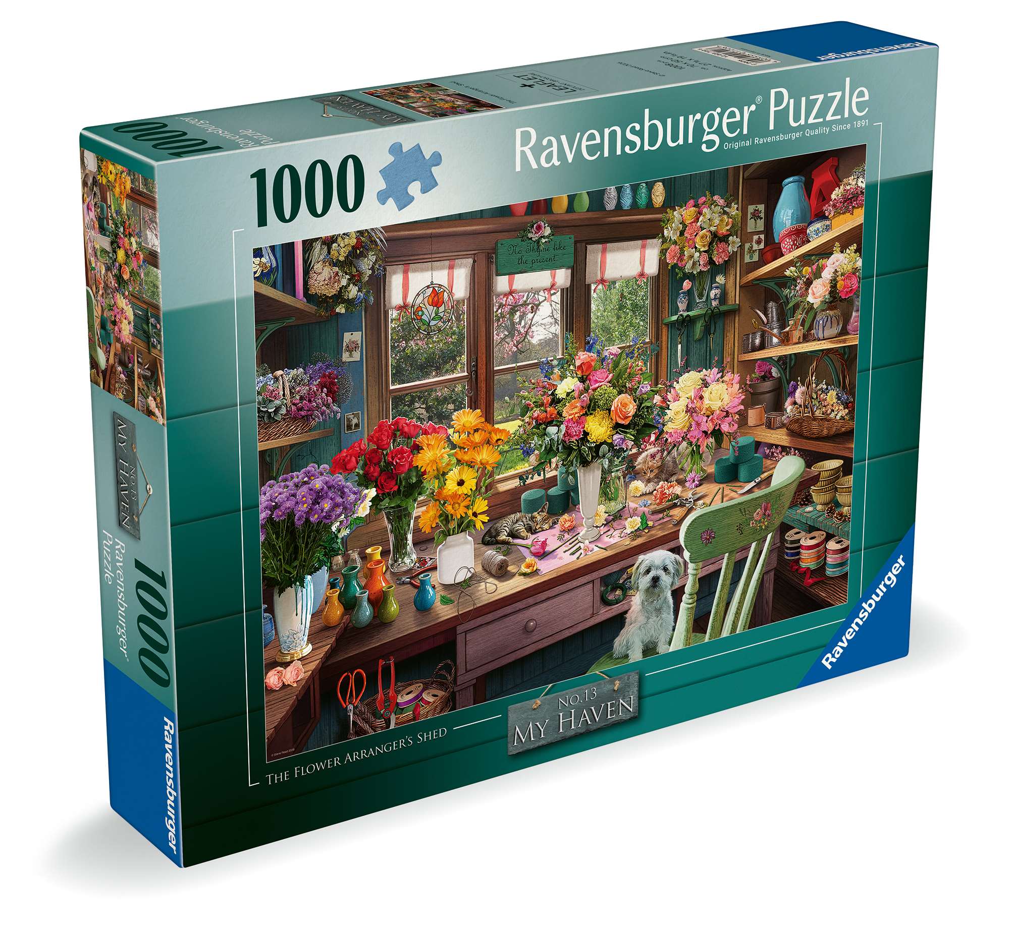 Ravensburger My Haven No.13 The Flower Arrangers Shed 1000 Piece Jigsaw Puzzle