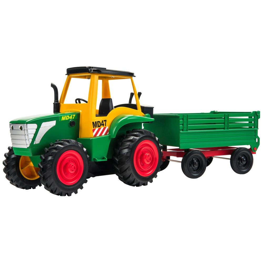 Farm Tractor & Trailer With Animals