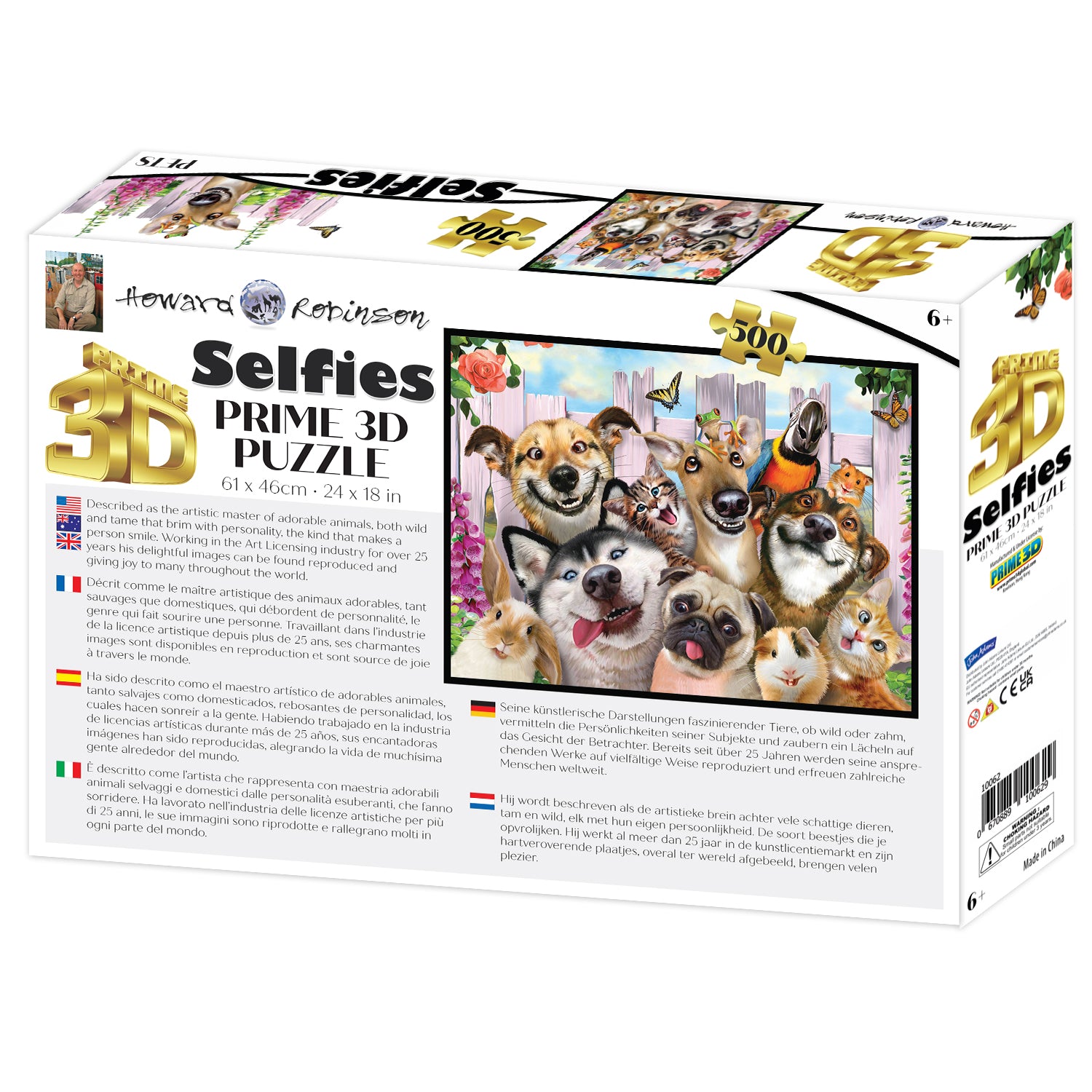 Pets Selfie 500 Piece 3D Puzzle