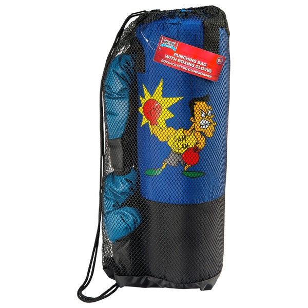 Punching Bag With Boxing Gloves And Headgear