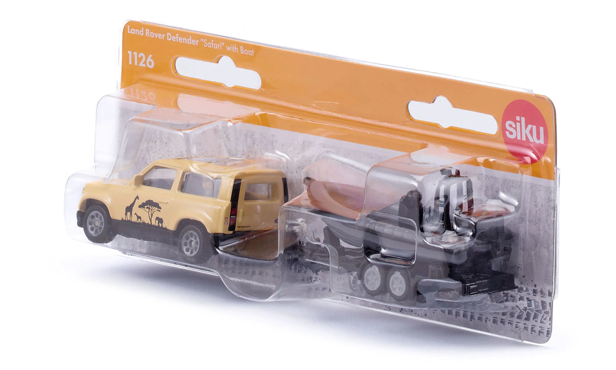 Siku 1:87  Land Rover Defender “Safari” With Boat