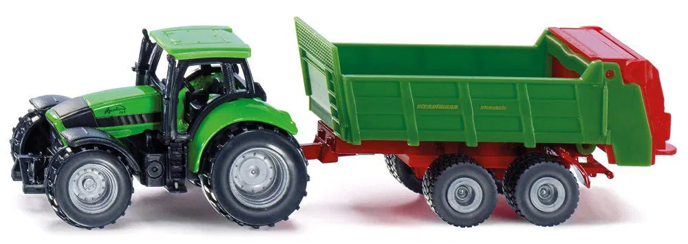 Siku Deutz-Fahr With Universal Strautmann Manure Spreader