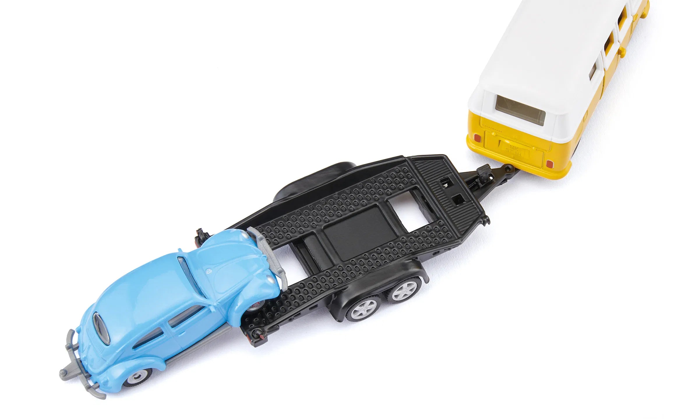 Vw T1 With Trailer And Vw Beetle 1:50 Scale