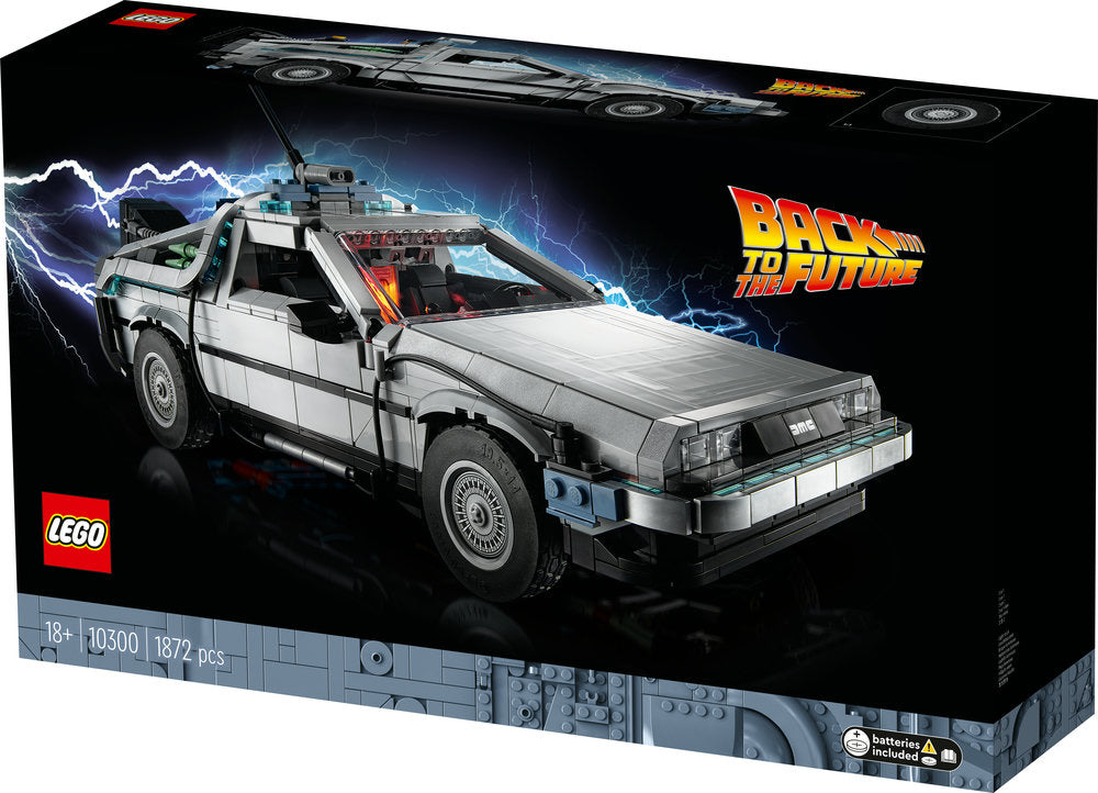 Lego Icons 10300 Back To The Future Time Machine Delorean Car Set