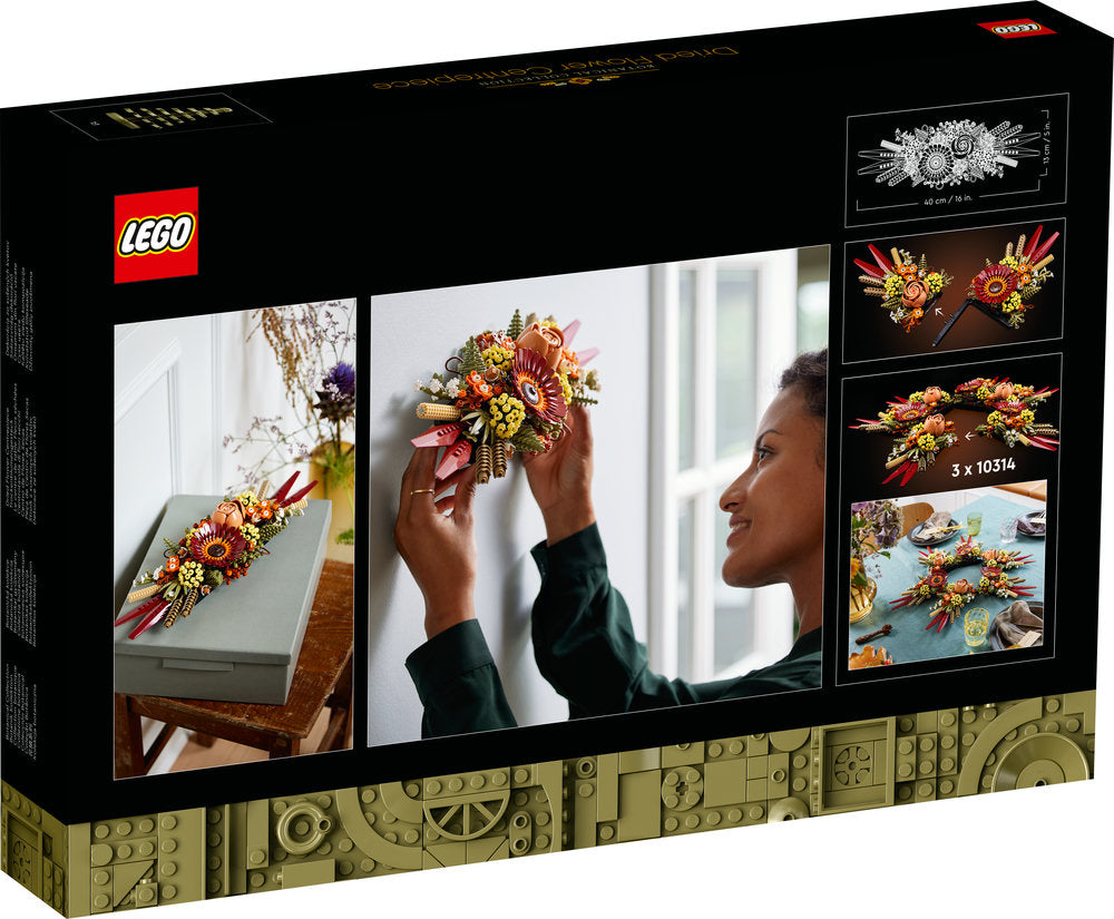 Lego® Botanical Dried Flower Centrepiece 10314 Building Kit (812 Pieces)
