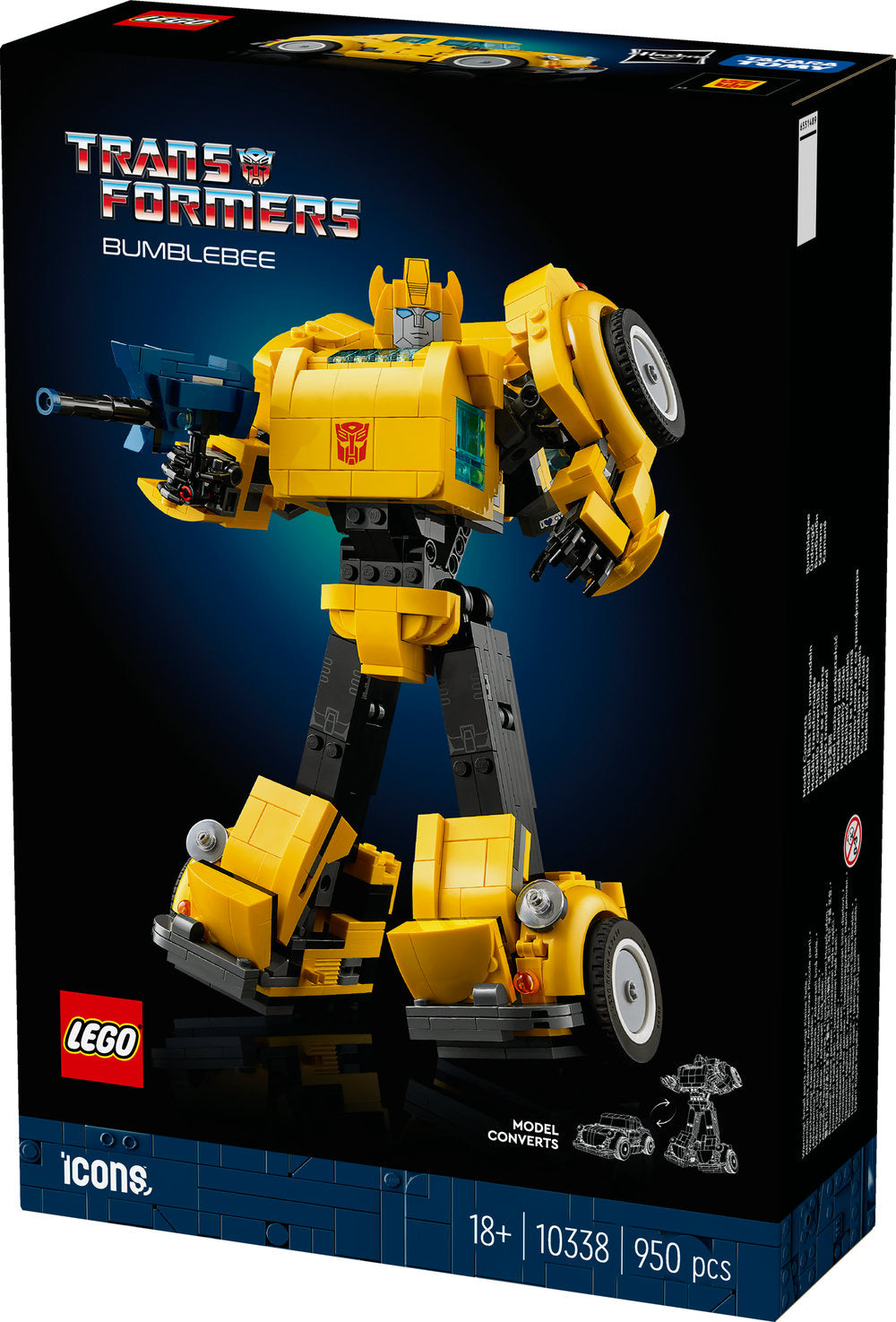 Lego Icons Transformers Bumblebee Model Set 10338