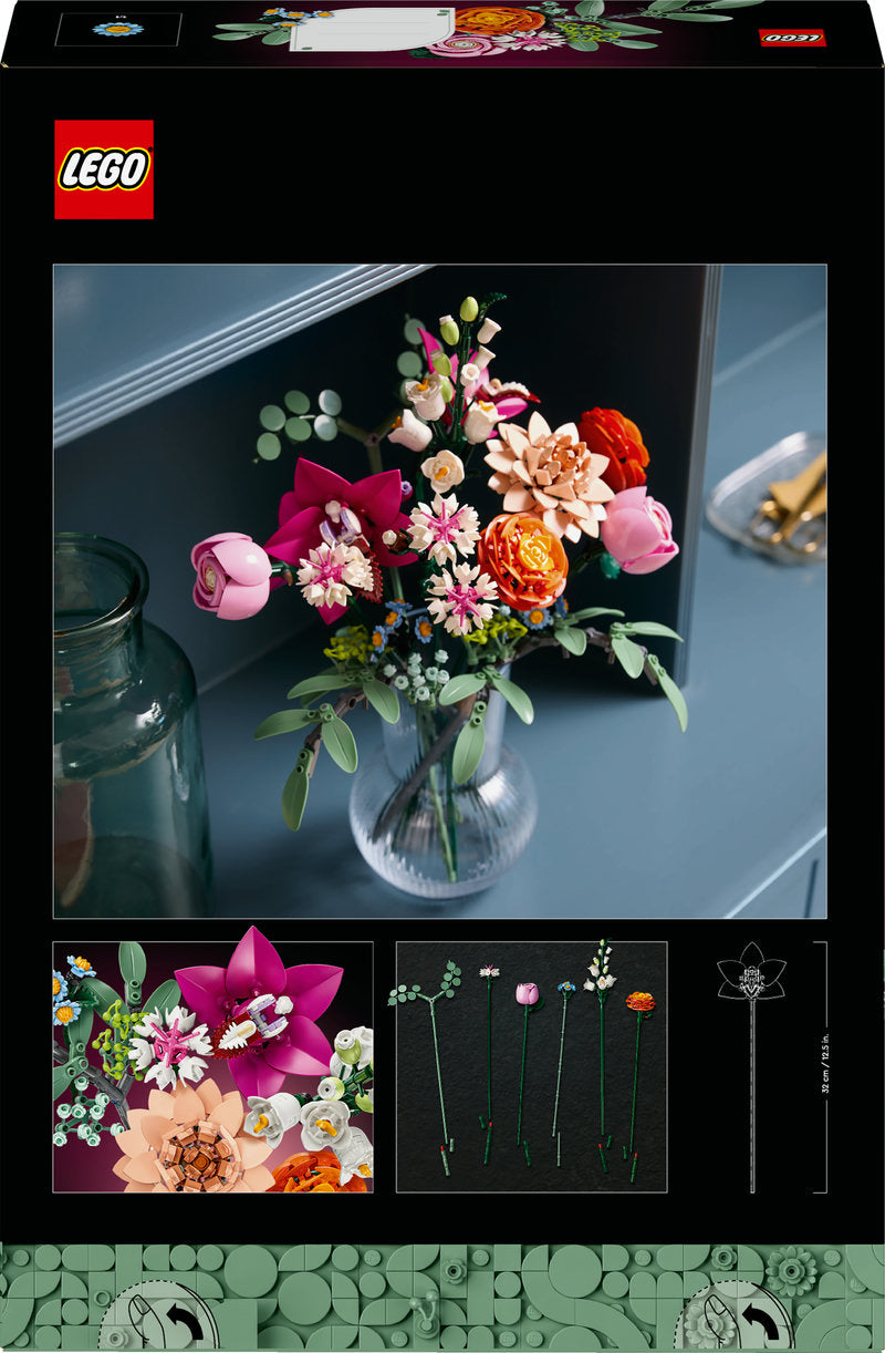 Lego Botanical Collection 10342 Pretty Pink Flower Bouquet Set For Adults