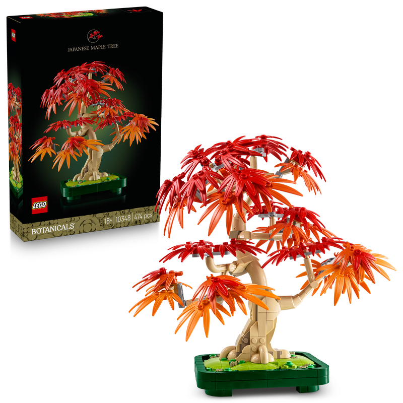 Lego® Botanicals Japanese Red Maple Bonsai Tree Plant Decor 10348
