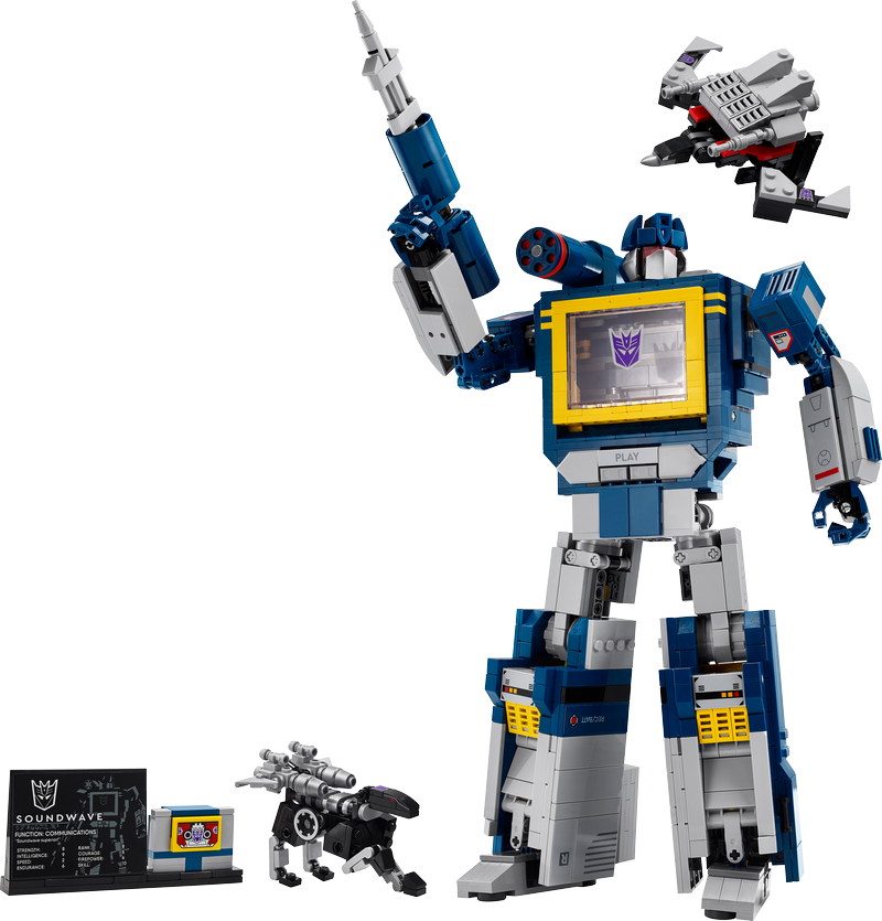 Lego Icons Transformers: Soundwave Model Kit 10358