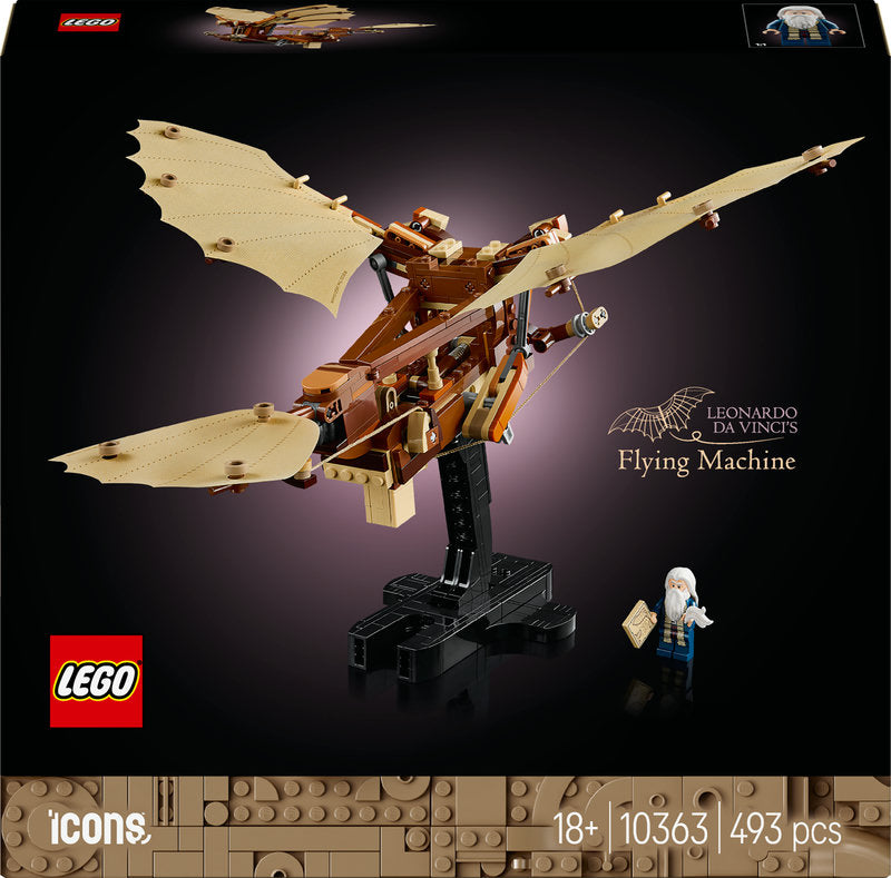 Lego® Icons Leonardo Da Vinci’s Flying Machine Desk Decor 10363