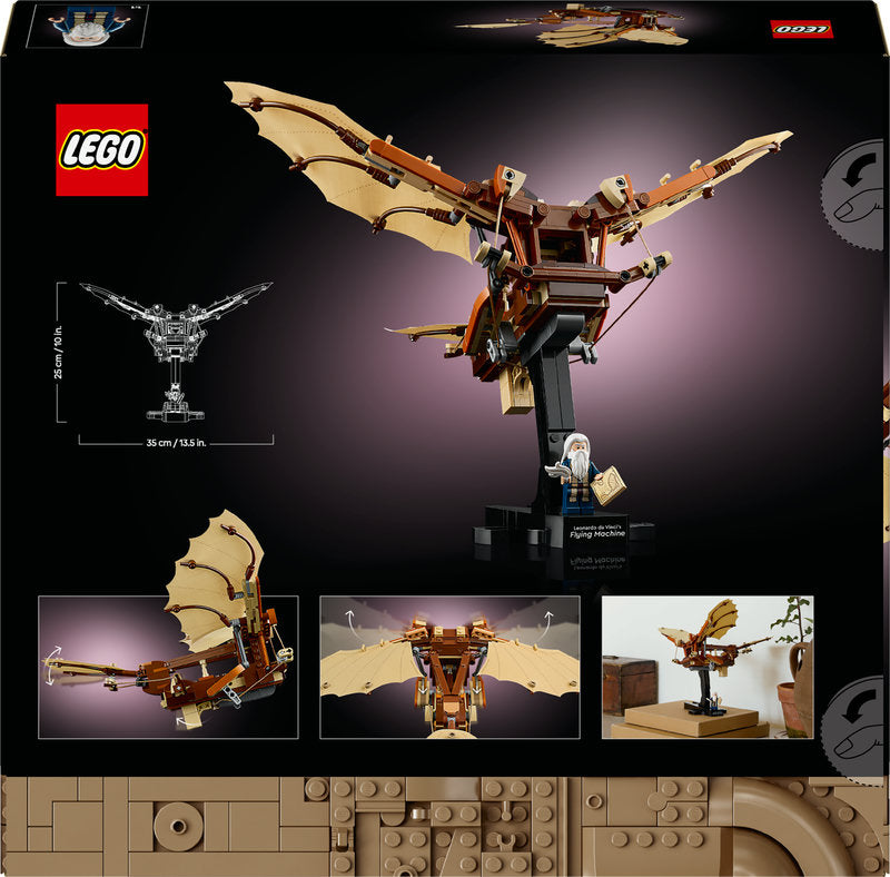 Lego® Icons Leonardo Da Vinci’s Flying Machine Desk Decor 10363