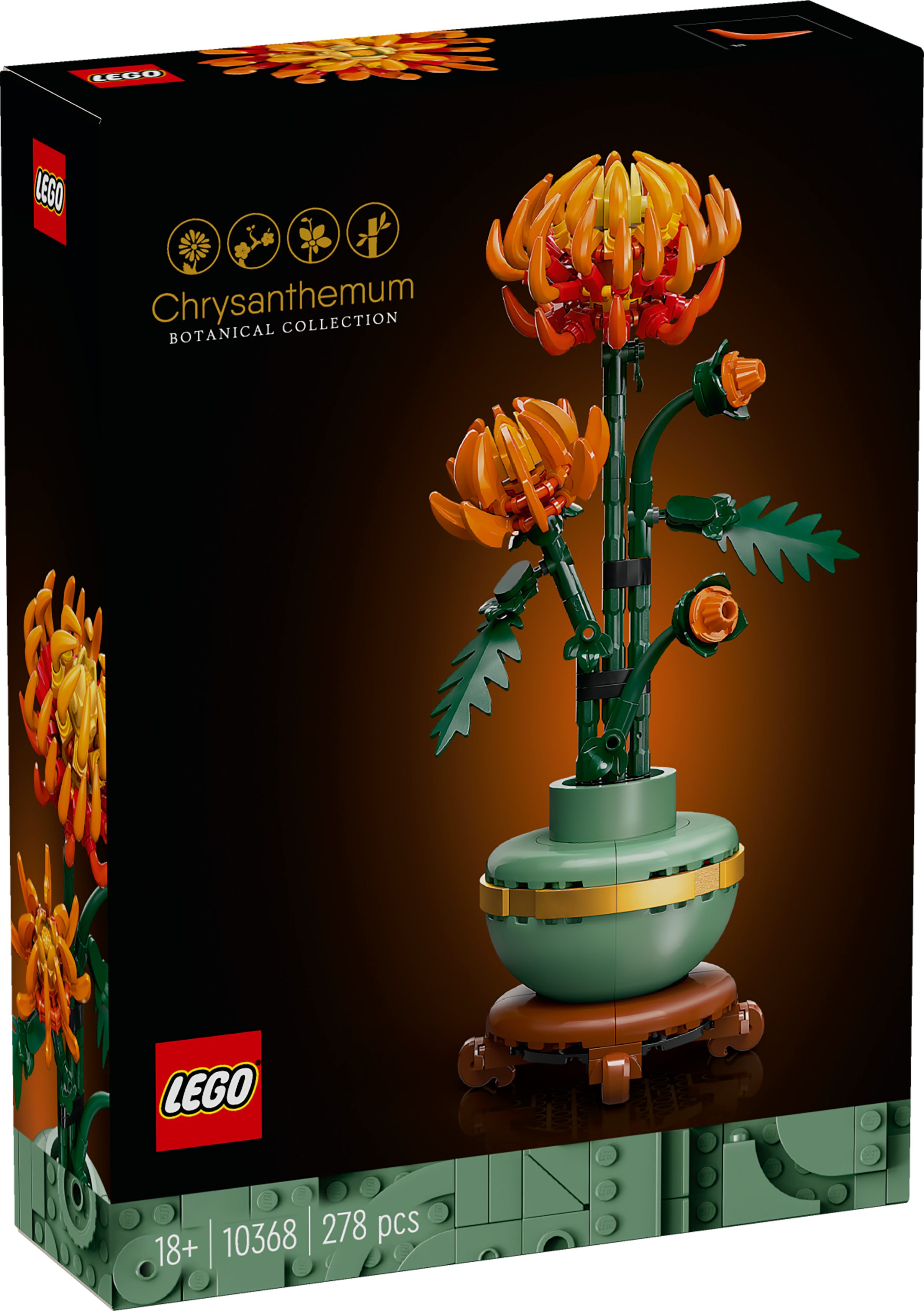 Lego® Botanical Chrysanthemum Flower Decor Building Set 10368