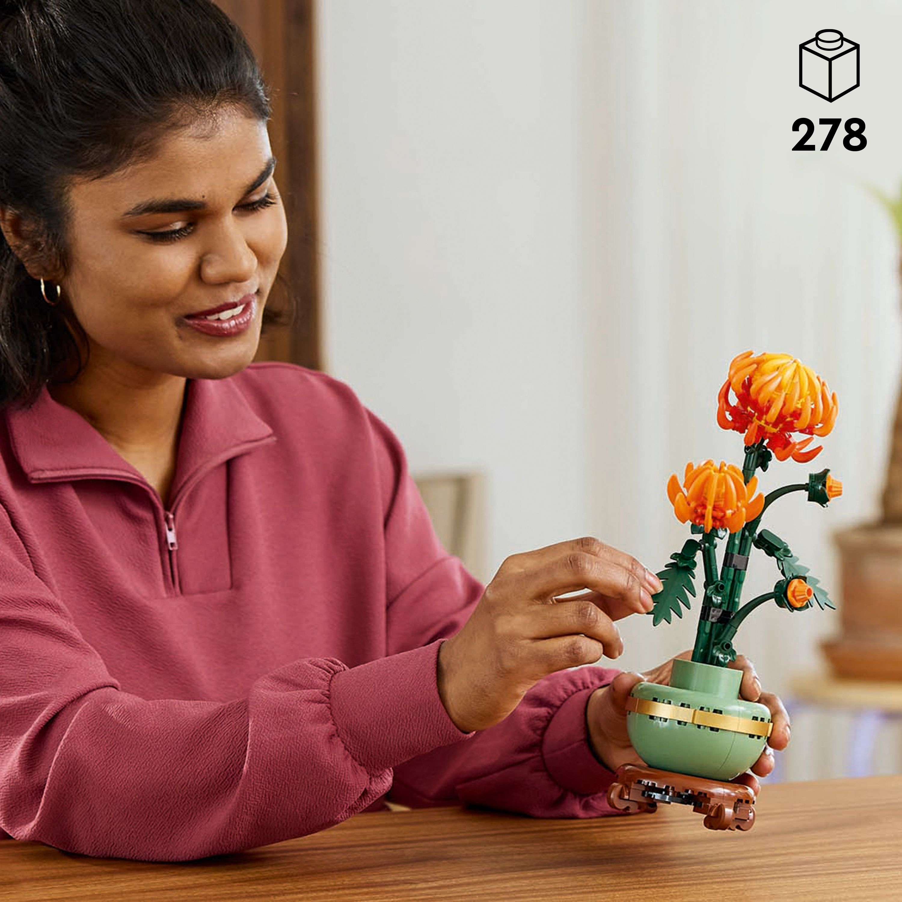 Lego® Botanical Chrysanthemum Flower Decor Building Set 10368