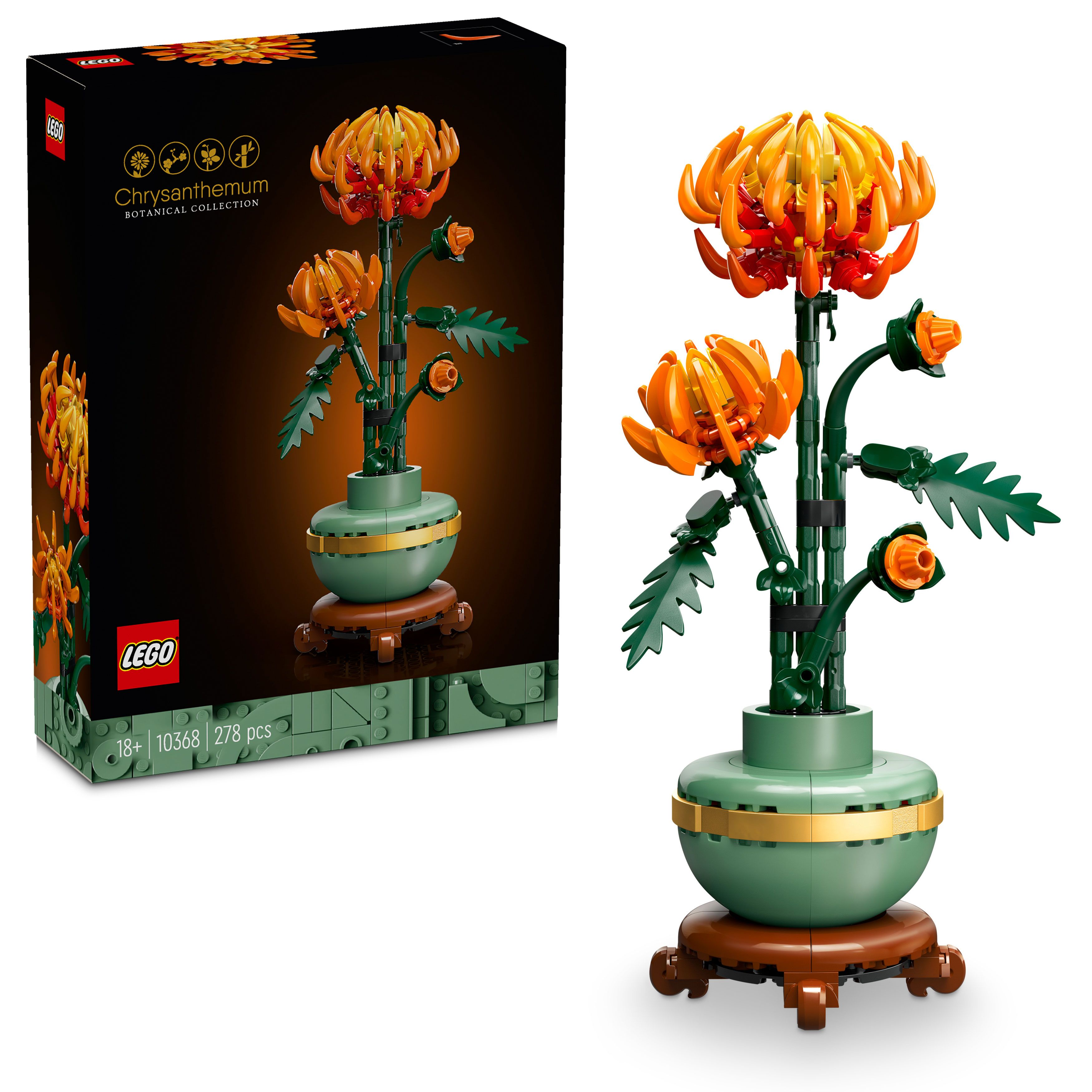 Lego® Botanical Chrysanthemum Flower Decor Building Set 10368
