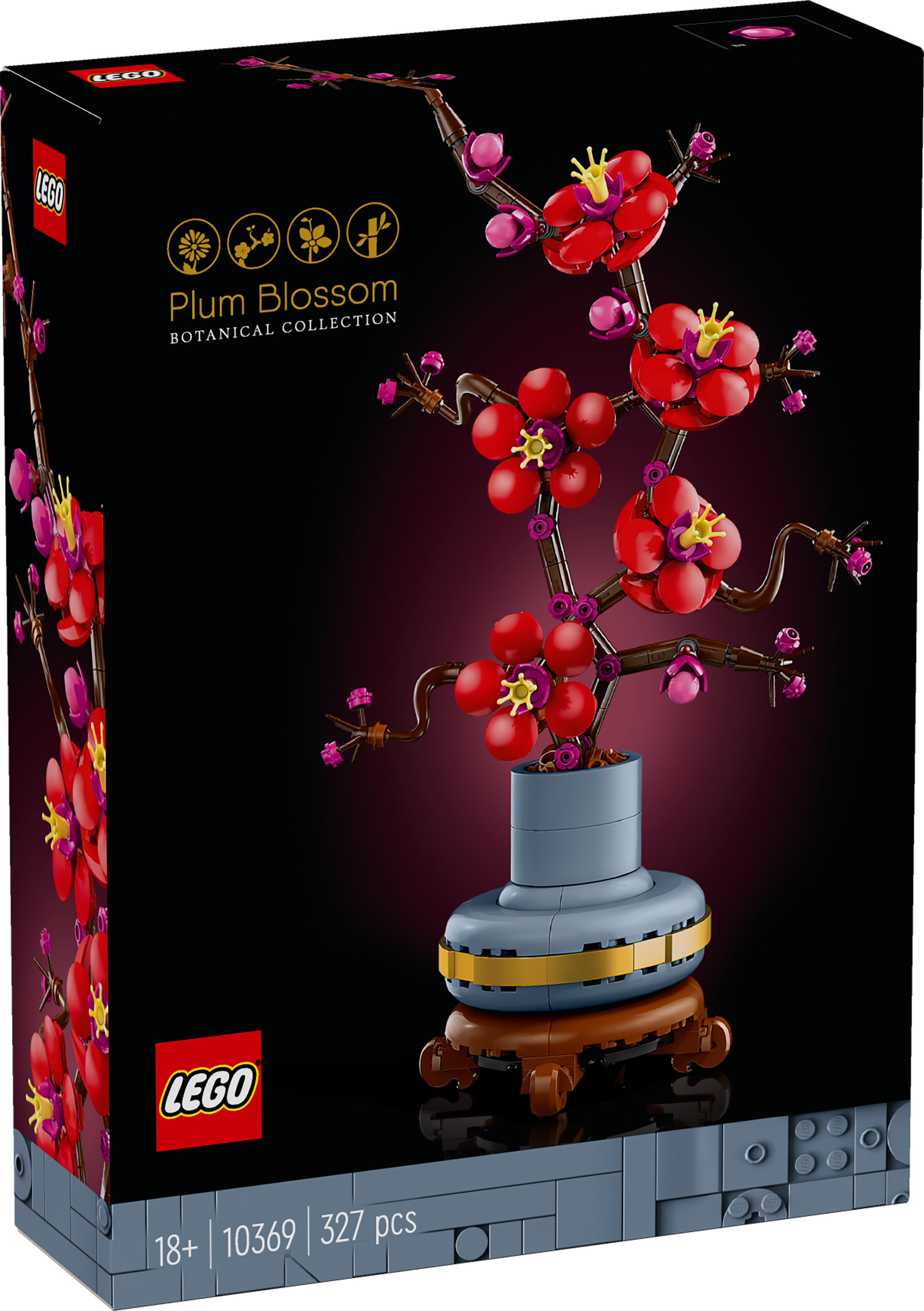 Lego® Botanical Plum Blossom Flower Decor Display Set 10369