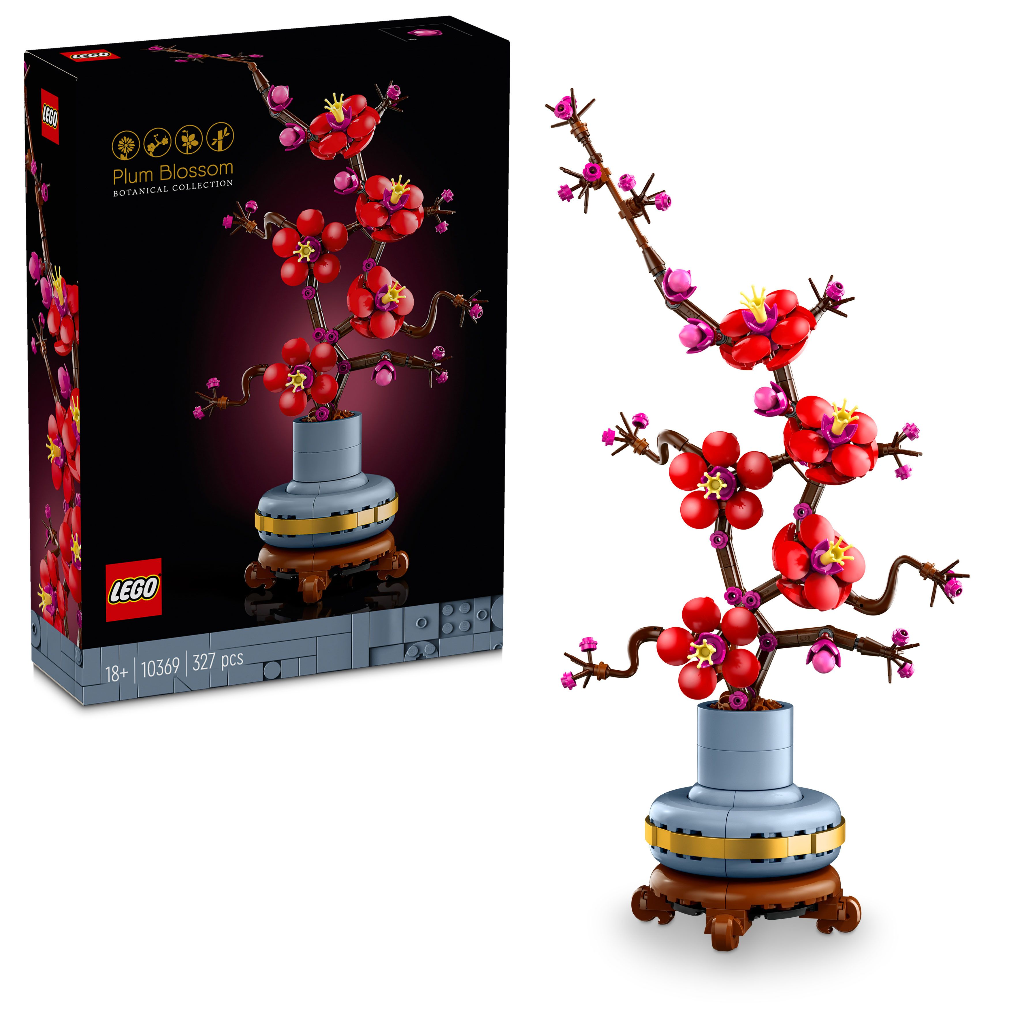 Lego® Botanical Plum Blossom Flower Decor Display Set 10369