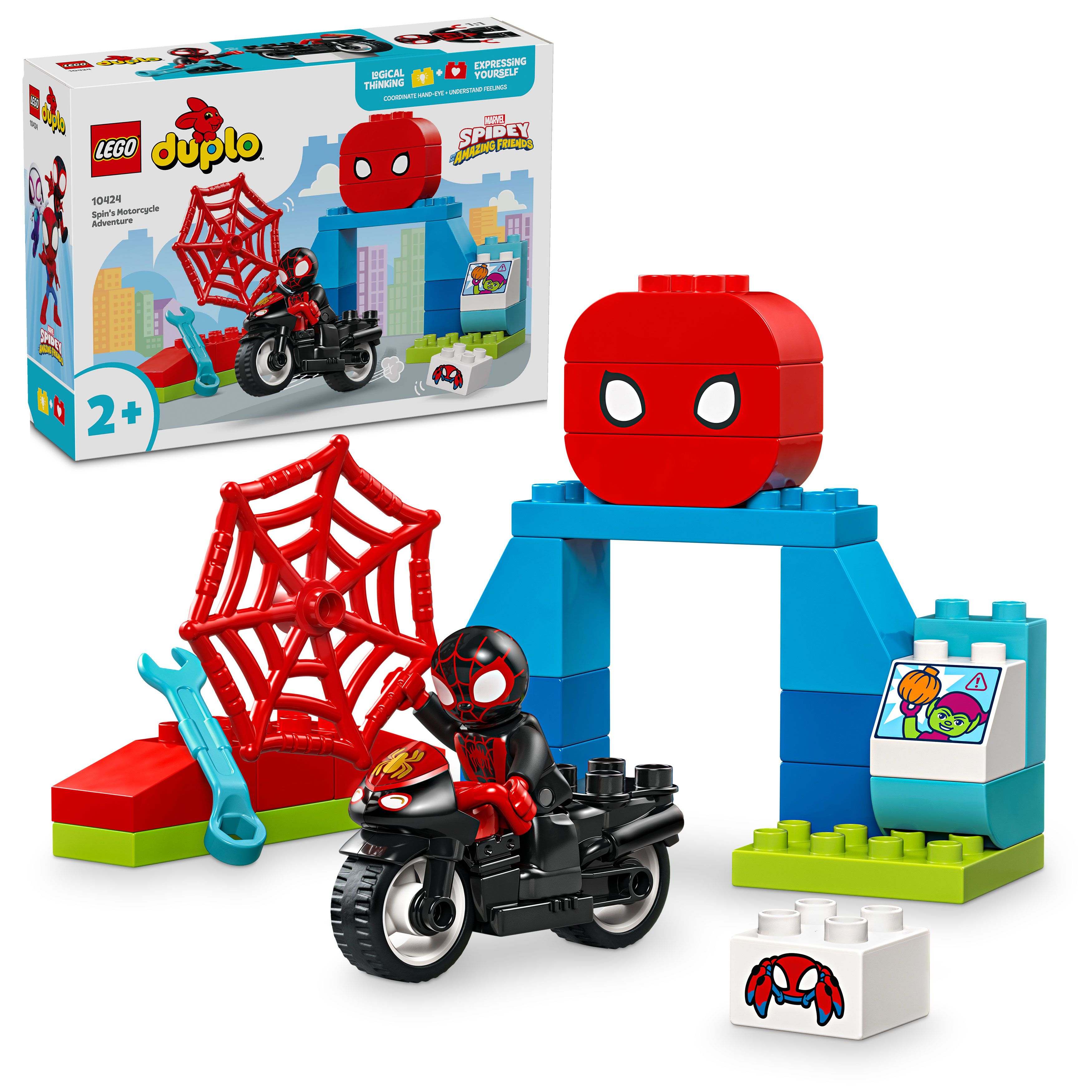 Lego® Duplo® Marvel Spin’s Motorcycle Adventure Set 10424
