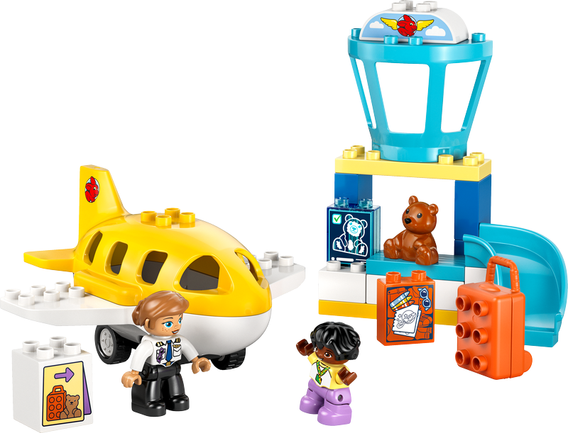 Lego® Duplo® Town First Time At The Airport Building Toy For Pretend Play 10443