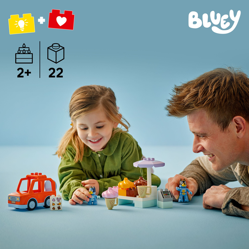 Lego Duplo Bluey Ice Cream Trip With Bluey Toy 10458
