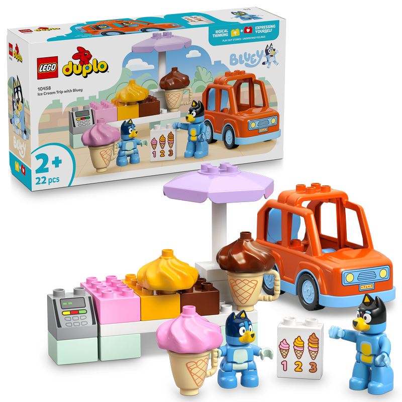 Lego Duplo Bluey Ice Cream Trip With Bluey Toy 10458