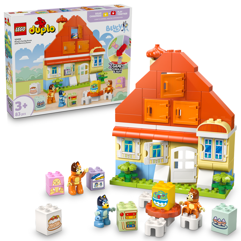 Lego Duplo Bluey: Bluey’s Family House With Memory Game 10459