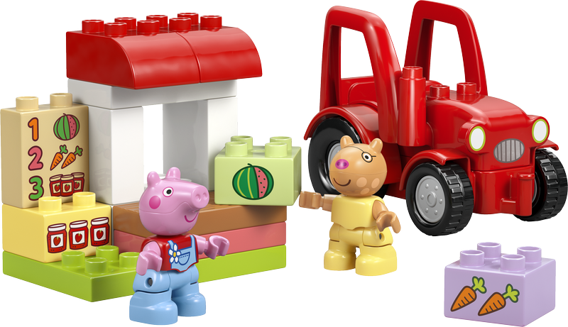 Lego Duplo Peppa Pig Tractor And Market Toy 10468