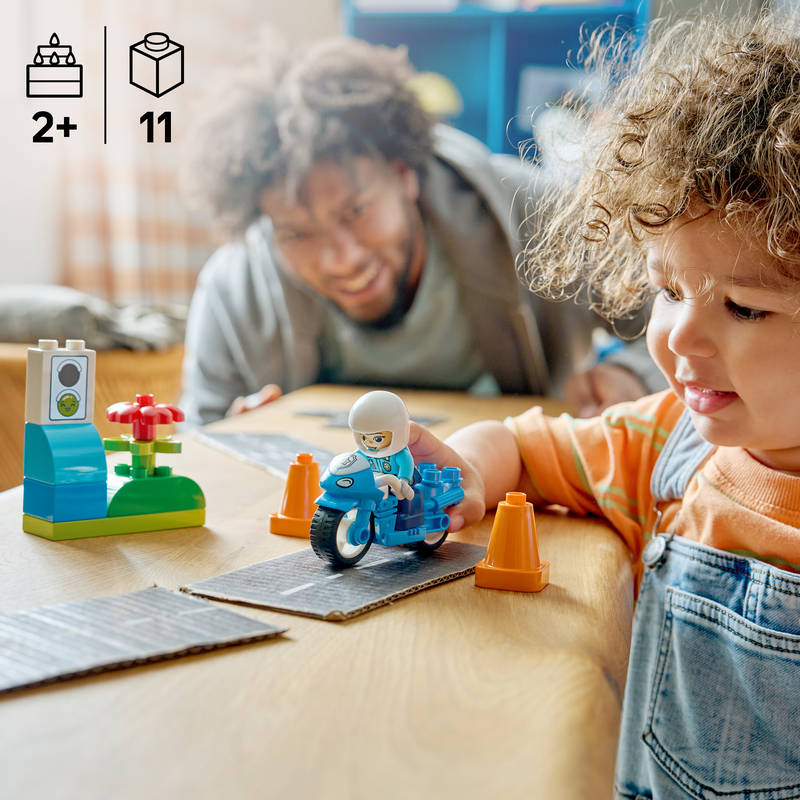 Lego® Duplo® Town Blue Police Motorcycle Playset 10471