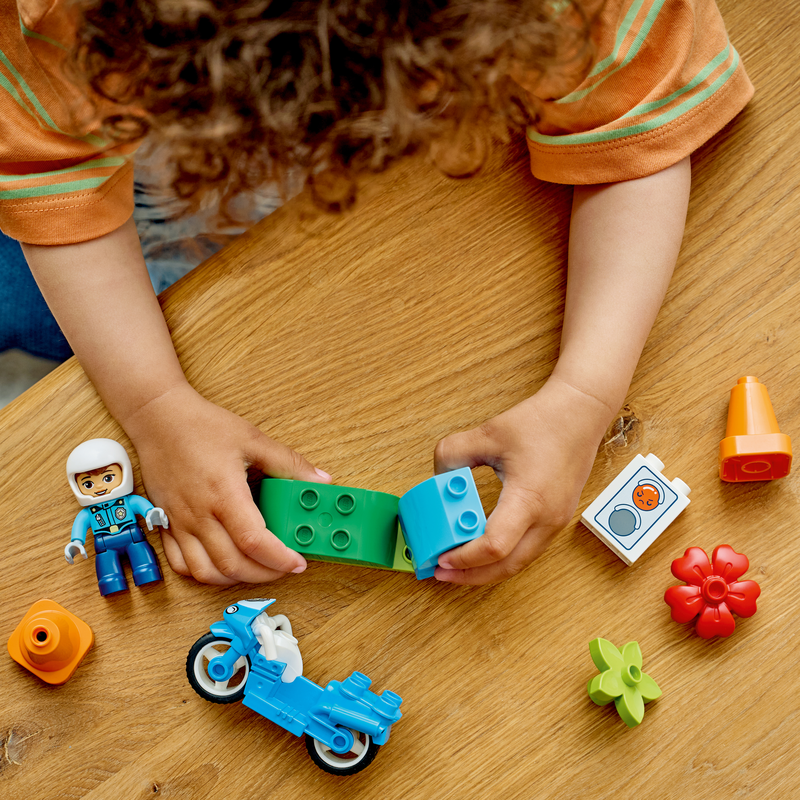 Lego® Duplo® Town Blue Police Motorcycle Playset 10471