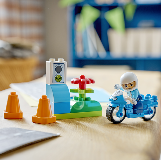 Lego® Duplo® Town Blue Police Motorcycle Playset 10471
