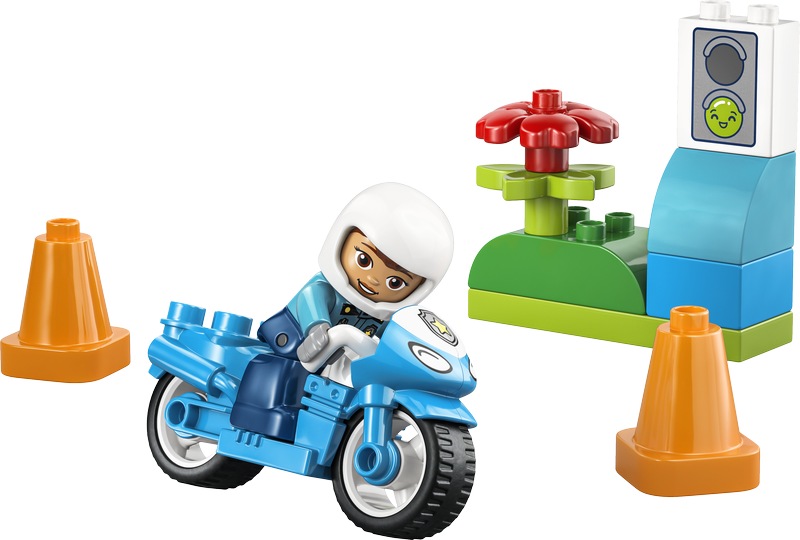 Lego® Duplo® Town Blue Police Motorcycle Playset 10471