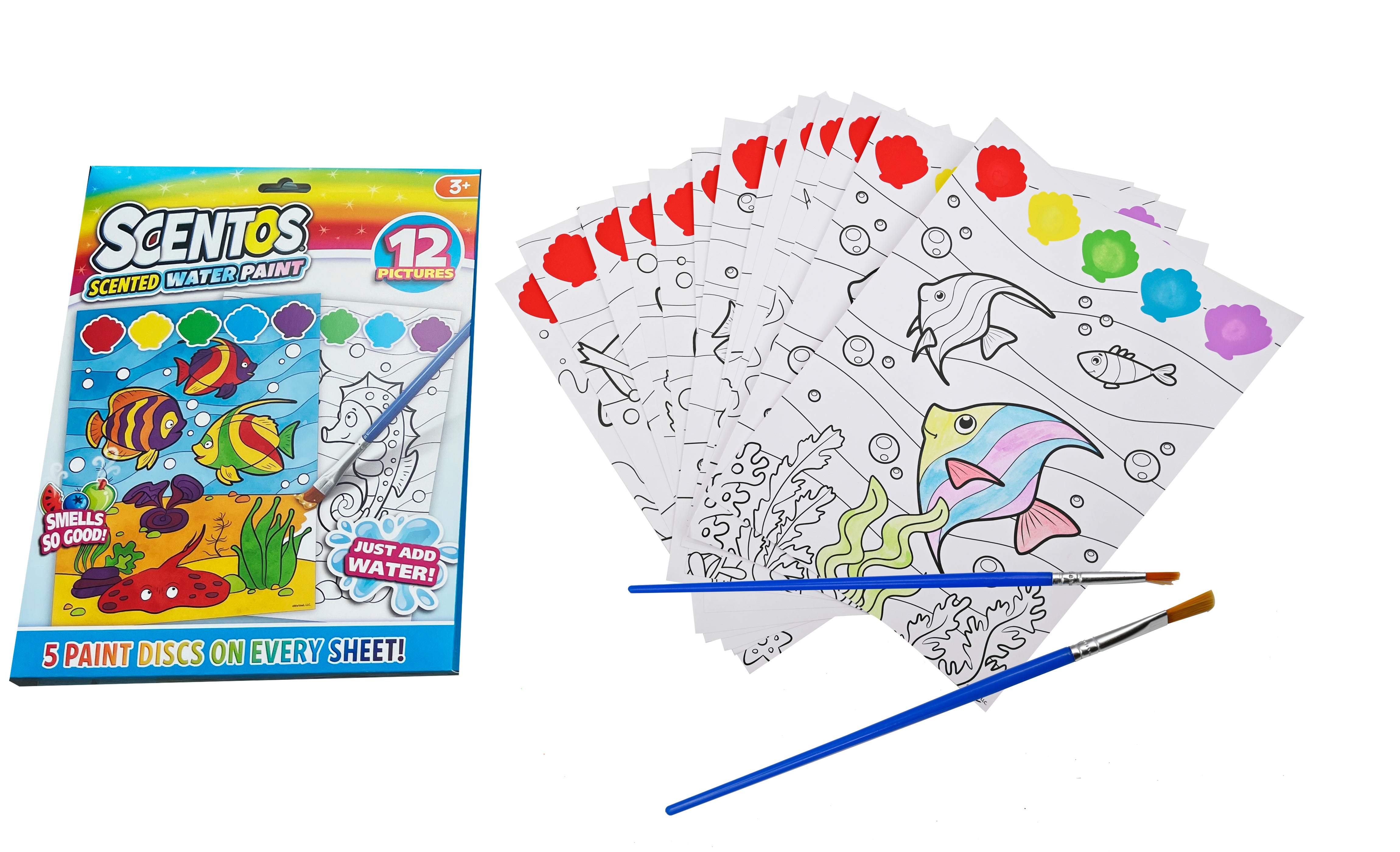 Scentos Water Painting Pictures Jungle Or Selfie Assortment