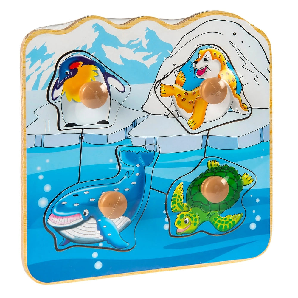 Easy Grab Wooden Animal Puzzle Assortment