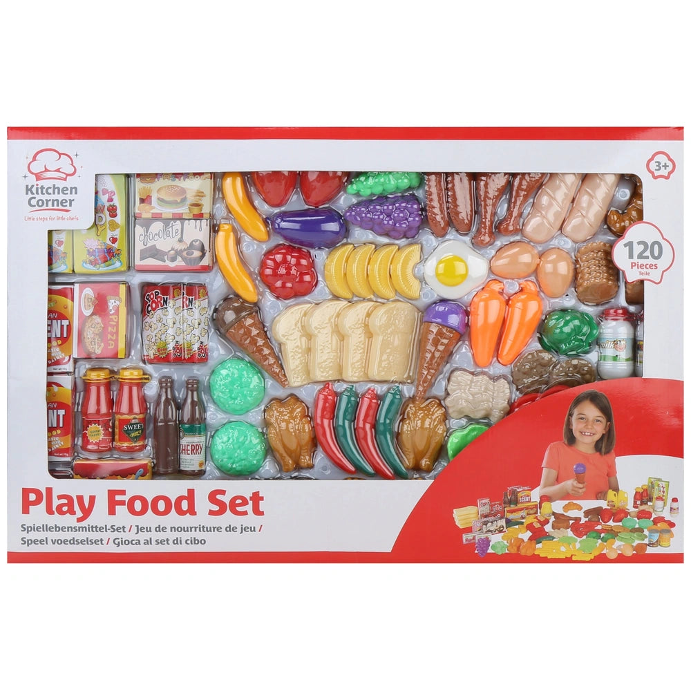 Kitchen Corner Play Food Set 120 Pieces