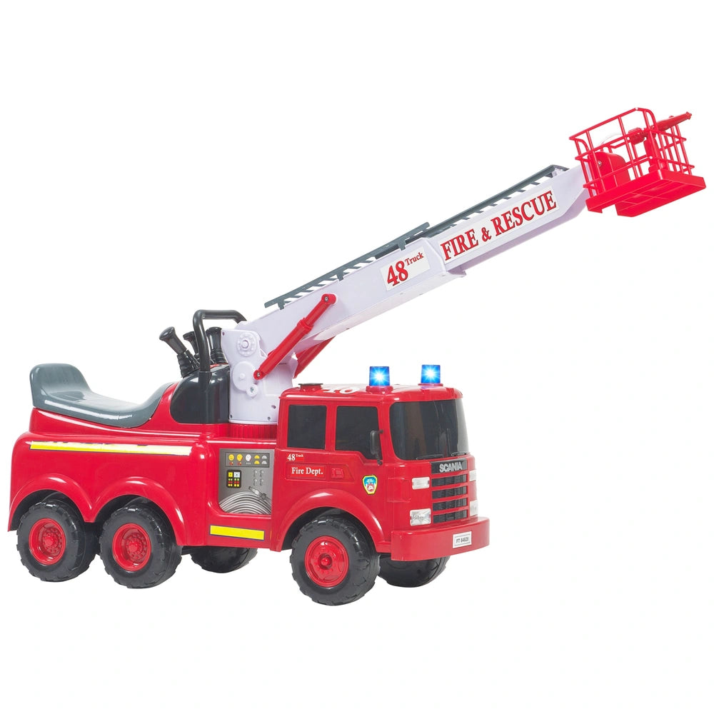 Action Fire Engine And Toy Helmet