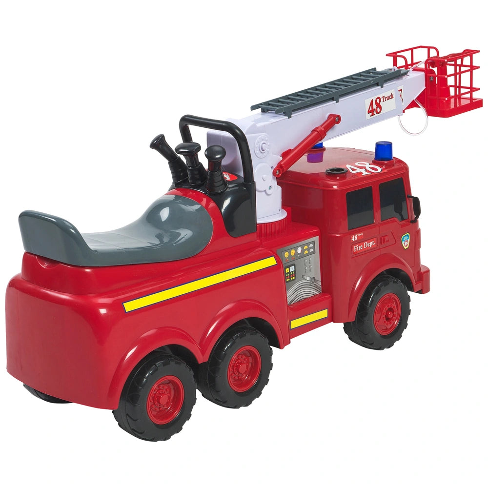 Action Fire Engine And Toy Helmet