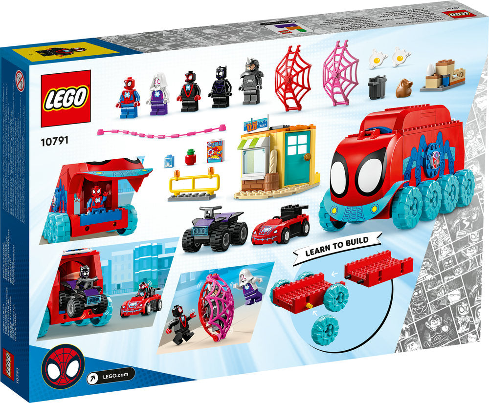 Lego® Marvel Team Spidey's Mobile Headquarters 10791 Building Toy Set (187 Pieces)
