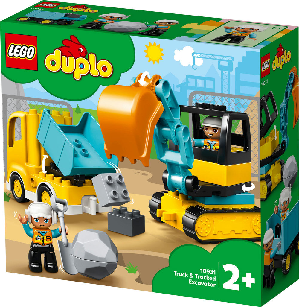 Lego 10931 Duplo Town Truck & Tracked Excavator Toy