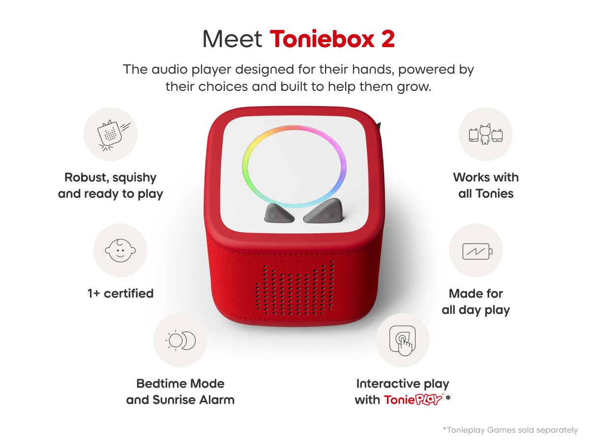 Toniebox 2 Only Box Sunset Red