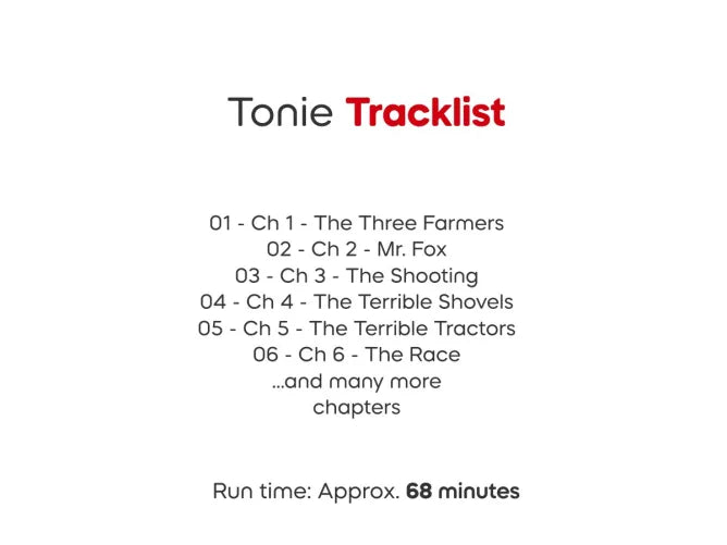 Tonies Book Pocket Roald Dahl Fantastic Mr. Fox