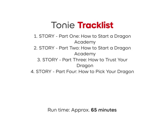 Tonies Dreamworks How To Train Your Dragon Toothless