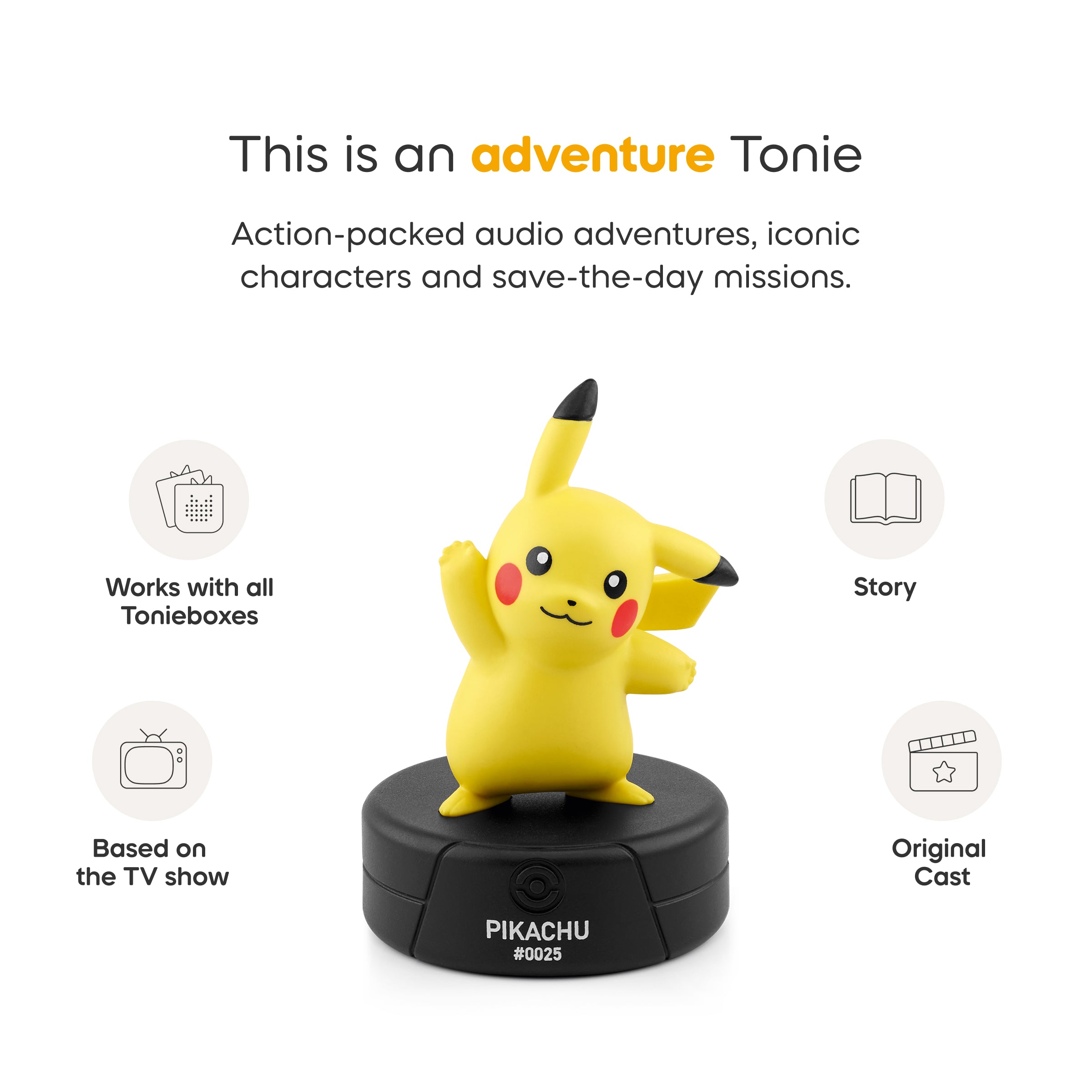 Tonies Pokémon  Pikachu Tonie Figure Audio Character