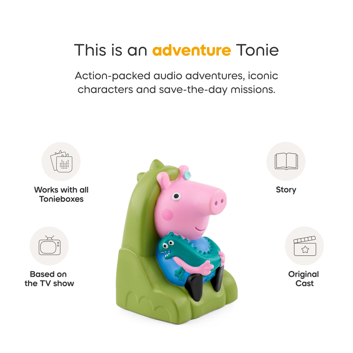 Tonies Peppa Pig George's New Sounds Audio Character Figure