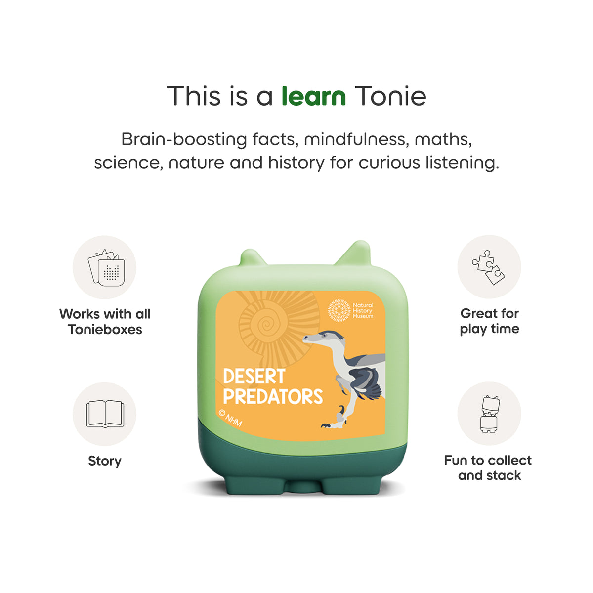 Tonies Audio Character Natural History Museum: Discovery Crew - Dinosaurs Figure
