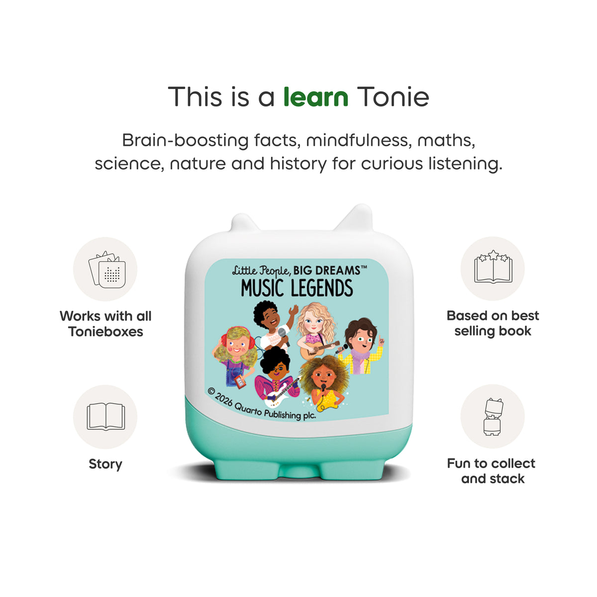 Tonies Little People Big Dreams - Music Legends Audio Pocket Tonie