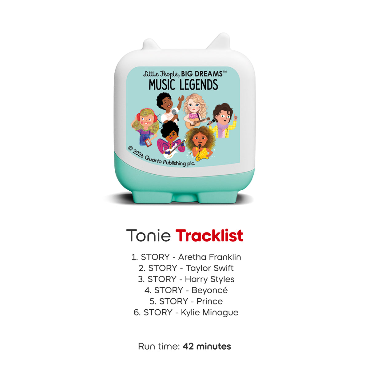Tonies Little People Big Dreams - Music Legends Audio Pocket Tonie
