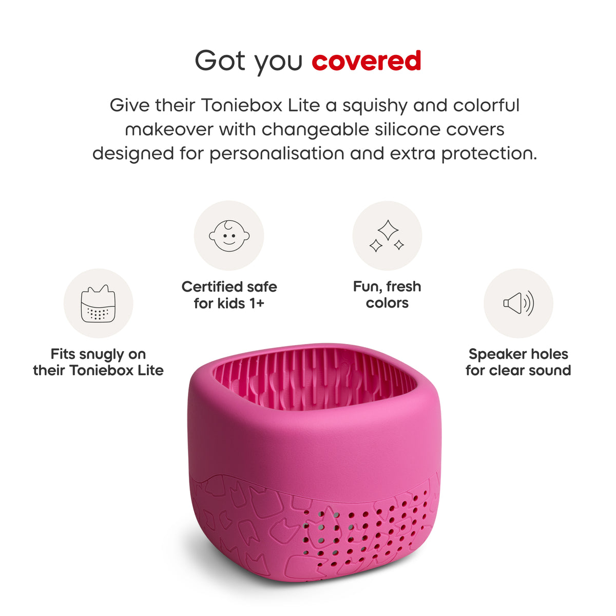 Tonies Toniebox Lite Cover Berry Pink